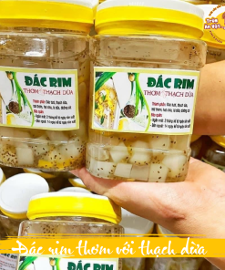 Hũ đác rim thơm với thạch dừa